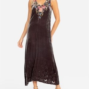 NWT Johnny Was Britton Velvet Maxi Dress sz M